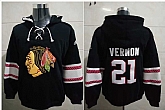 Blackhawks 21 Vernon Black All Stitched Pullover Hoodie,baseball caps,new era cap wholesale,wholesale hats